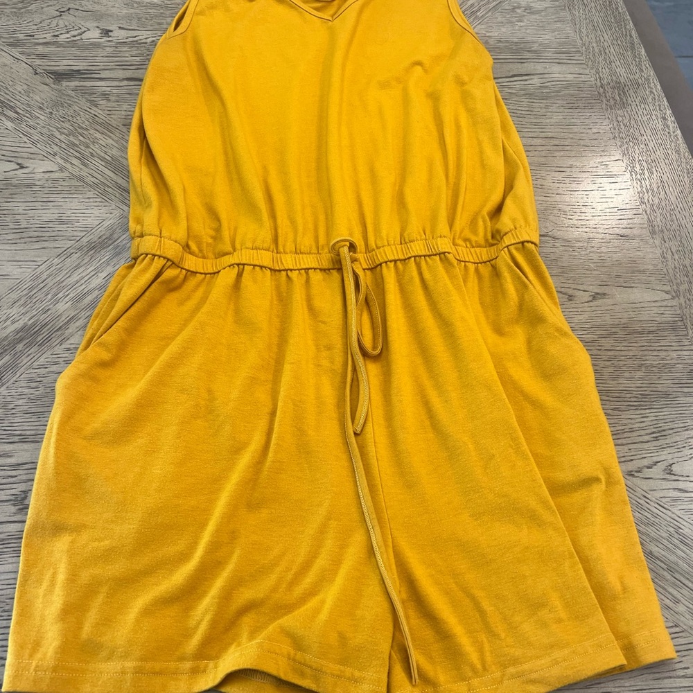 Yellow Sleeveless Romper